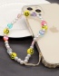 Fashion Eye Beads Colored Glaze Flower Beads Love Eyes Smiley Face Beaded Mobile Phone Chain
