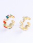 Fashion Color-single C-shaped Alloy Ear Clip Without Pierced Ears