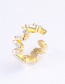 Fashion White-single C-shaped Alloy Ear Clip Without Pierced Ears