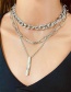 Fashion Silver Alloy Multilayer Chain Necklace