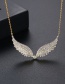 Fashion Platinum Angel Wing Necklace