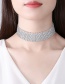 Fashion Platinum Zircon Necklace