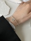 Fashion Silver Color Alphabet Round Medal Bracelet