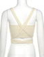 Fashion Khaki Strapless Vest