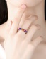 Fashion White Gold (single Ring) Sterling Silver Colored Zircon Ring