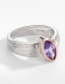 Fashion White Gold + Rose Gold Sterling Silver Ring