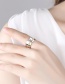 Fashion White Gold + Gold Sterling Silver Ring