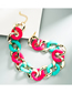Fashion Colorful Metal Ccb Chain Resin Necklace