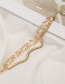 Fashion Gold Color Chain Three-layer Anklet Set