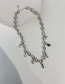 Fashion Silver Color Detachable Twisted Diamond Necklace