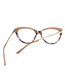 Fashion Old-style Red Tr Anti-blue Light Cat Eye Large Frame Flat Lens