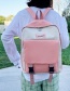 Fashion Pink Large Capacity Canvas Backpack