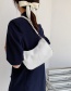 Fashion Beige Pearl Chain Embossed Shoulder Bag