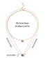 Fashion Gold Color Alloy Double-layer Inlaid Zircon Pendant Necklace
