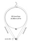 Fashion Silver Color Alloy Double-layer Inlaid Zircon Pendant Necklace