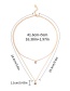 Fashion Gold Color Alloy Double Five-pointed Star Zircon Pendant Necklace