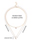Fashion Gold Color Alloy Double Layer Crescent Star Pendant Necklace