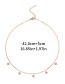 Fashion Gold Color Alloy Star Necklace