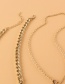 Fashion Gold Color Alloy Eye Chain Double Necklace Set