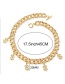 Fashion Silver Color U.s. Gold Necklace With Rhinestone Cuban Chain