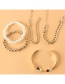 Fashion Gold Color Multilayer Pearl Chain Alloy Bracelet Set