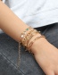 Fashion Gold Color Alloy Chain Multi-layer Bracelet Set