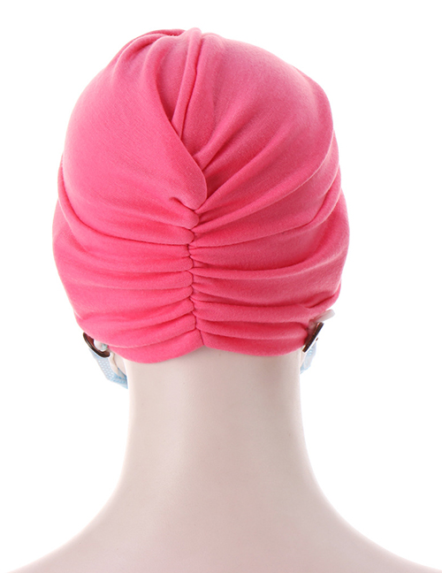 Fashion Watermelon Red Button-knotted Toe Cap