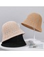 Fashion Black Ice Hemp Silk Double-sided Hollow Texture Bucket Hat