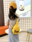 Fashion Yellow Children's Alphabet Children's Shoulder Bag