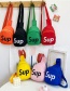 Fashion Orange Children's Alphabet Children's Shoulder Bag