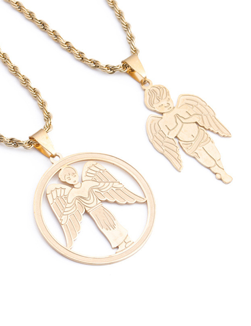 Fashion Angel Stainless Steel Angel Wing Necklace