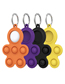 Fashion Cookie Man Protective Sleeve Orange Suitable For Apple Silicone Locator Keychain