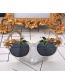 Fashion Black Three-dimensional Ceramic Flower Sunglasses