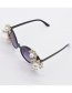 Fashion Black Diamond Pearl Flower Sunglasses