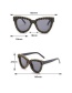 Fashion White Rhinestone Large Frame Sunglasses
