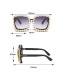 Fashion Champagne Cat-eye Diamond-studded Sunglasses