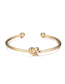 Fashion Golden Knotted Metal Geometric Round Bracelet Set
