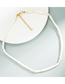 Fashion White Shell Bamboo Link Necklace