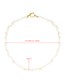 Fashion White Small Conch Shell Beaded Ot Necklace