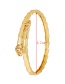 Fashion Golden Copper Inlaid Zircon Geometric Bracelet