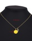 Fashion White Copper Inlaid Zircon Dripping Oil Smiley Face Pack Cross Necklace