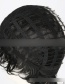 Fashion Black+white Rose Net Black And White Stitching Wig Set