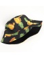 Fashion Blue Double-sided Pineapple Print Sun Hat