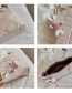 Fashion Color Laser Rhombus Embroidery Thread Rabbit Chain Tote Bag