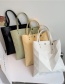 Fashion Black Large Capacity Irregular Texture Shoulder Bag