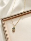 Fashion Golden Copper Inlaid Zircon Fruit And Plant Necklace
