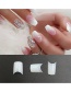 Fashion White 500 Bags Of Short French Half-stick French False Nails