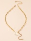 Fashion Golden Tassel Letter Necklace