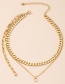 Fashion Golden Letter Chain Necklace