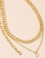 Fashion Golden Letter Chain Necklace